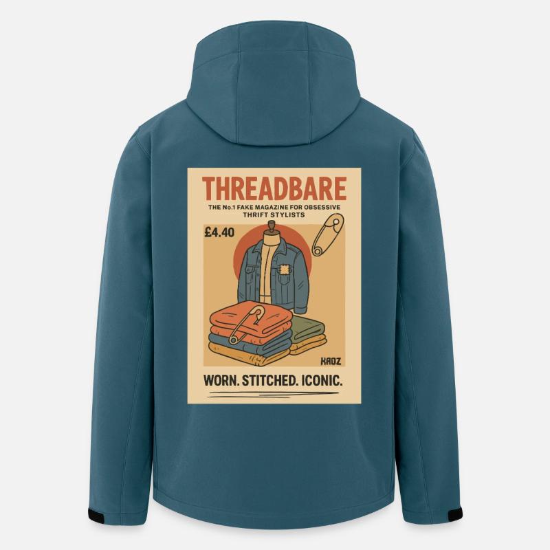 Gebraucht Genäht Ikonisch - Recycelte Männer Softshell-Jacke von Stanley/Stella - Dunkles Petrol