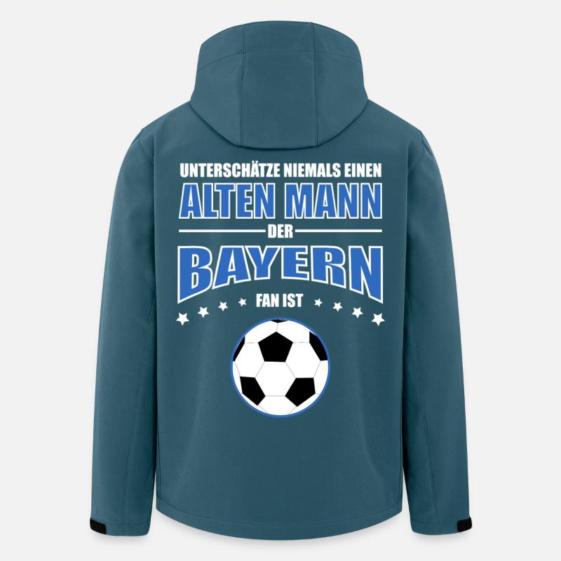 Alter Mann - Bayern Fan - Recycelte Männer Softshell-Jacke von Stanley/Stella - Dunkles Petrol
