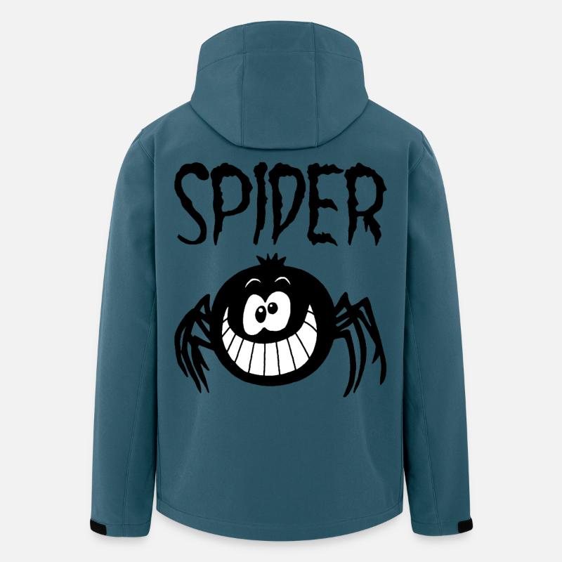 Das Lächeln der schwarzen Spinne - Recycelte Männer Softshell-Jacke von Stanley/Stella - Dunkles Petrol