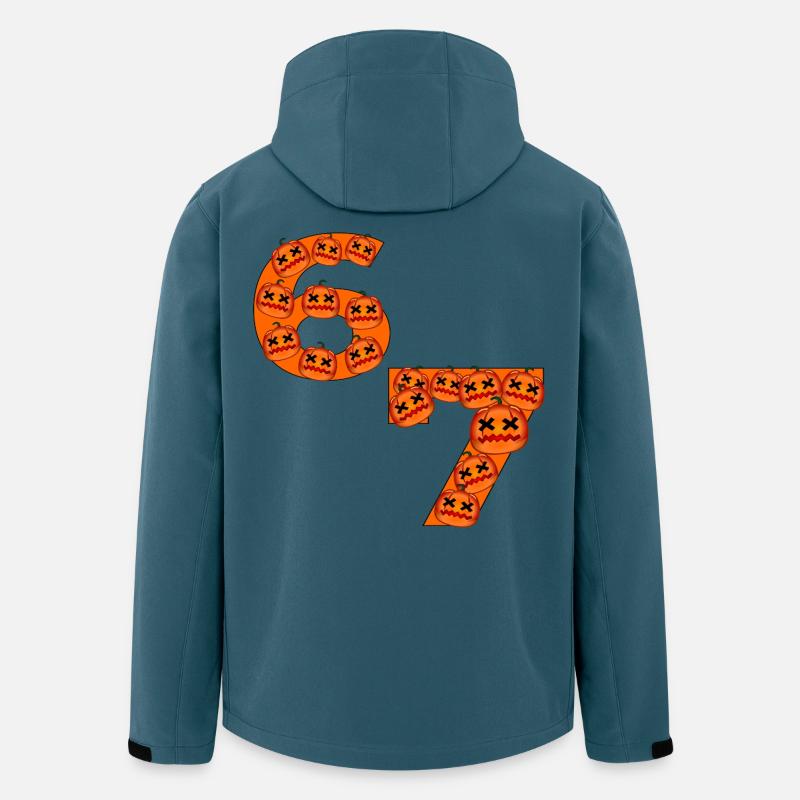 HALLOWEEN KÜRBIS SECHS SIEBEN - Recycelte Männer Softshell-Jacke von Stanley/Stella - Dunkles Petrol