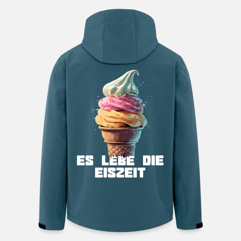 Es lebe die Eiszeit - Waffel - Recycelte Männer Softshell-Jacke von Stanley/Stella - Dunkles Petrol