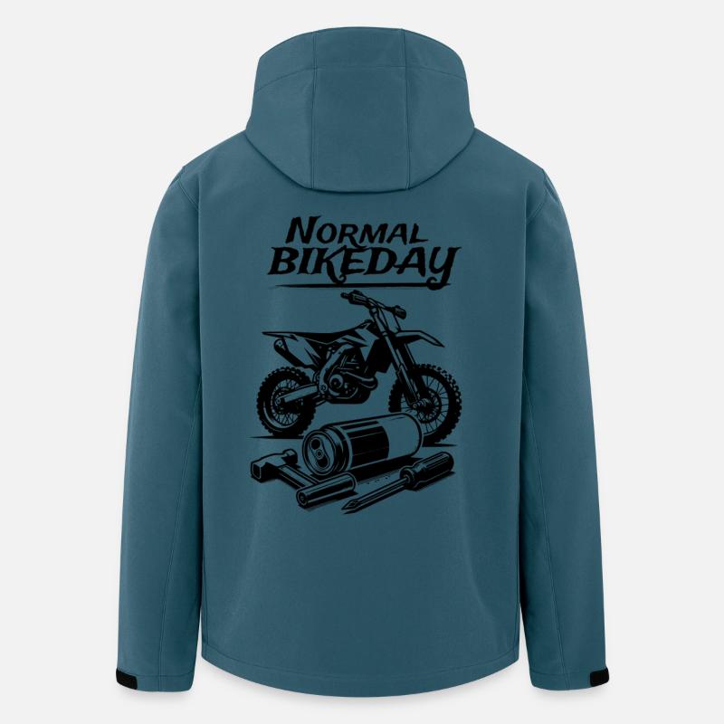 Normal Bikeday - Recycelte Männer Softshell-Jacke Discoverer von Stanley/Stella - Dunkles Petrol
