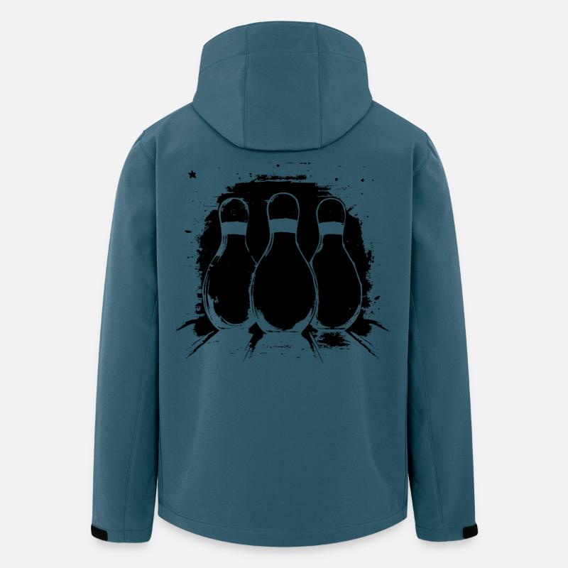 Bowling Graphics - Men’s Recycled Softshell Jacket by Stanley/Stella - stargazer