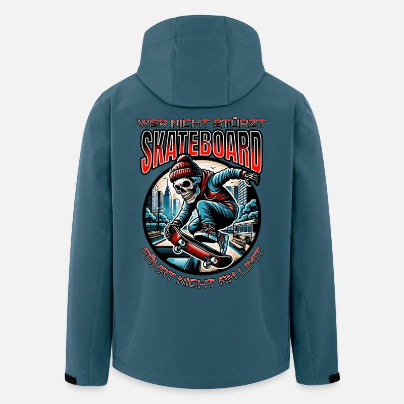 Skateboarder Skaten Skateboard - Recycelte Männer Softshell-Jacke von Stanley/Stella - Dunkles Petrol