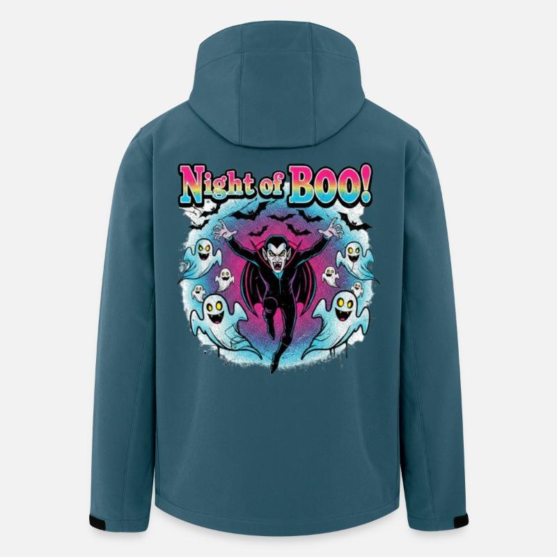 Boo Vampire Night - Recycelte Männer Softshell-Jacke von Stanley/Stella - Dunkles Petrol