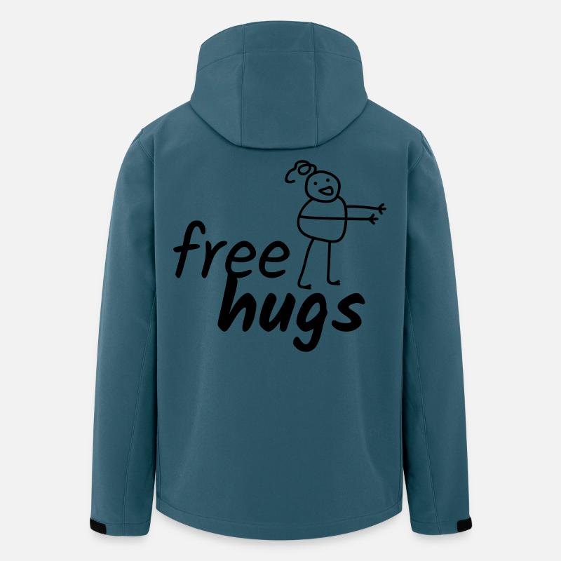 Câlins gratuits - Veste softshell homme en polyester recyclé Stanley/Stella - bleu pétrole foncé