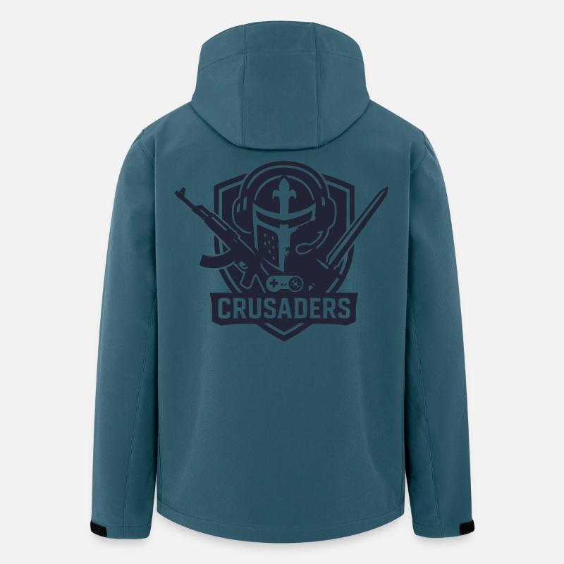 Crusaders_Logo_-_NavyBlue - Recycelte Männer Softshell-Jacke von Stanley/Stella - Dunkles Petrol