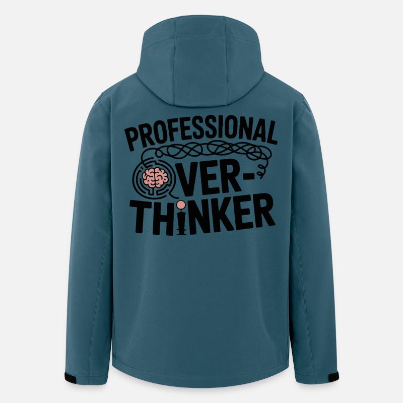 Professioneller Kopfdenker - Recycelte Männer Softshell-Jacke von Stanley/Stella - Dunkles Petrol