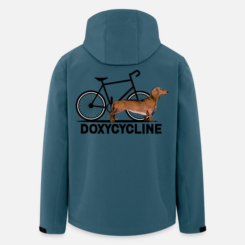 Doxycycline Grappige Teckel Cyclus - Recycelte Männer Softshell-Jacke von Stanley/Stella - Dunkles Petrol
