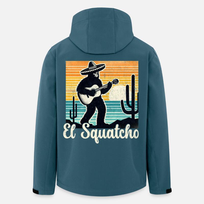 El Squatcho Guitarra Sunset - Recycelte Männer Softshell-Jacke von Stanley/Stella - Dunkles Petrol