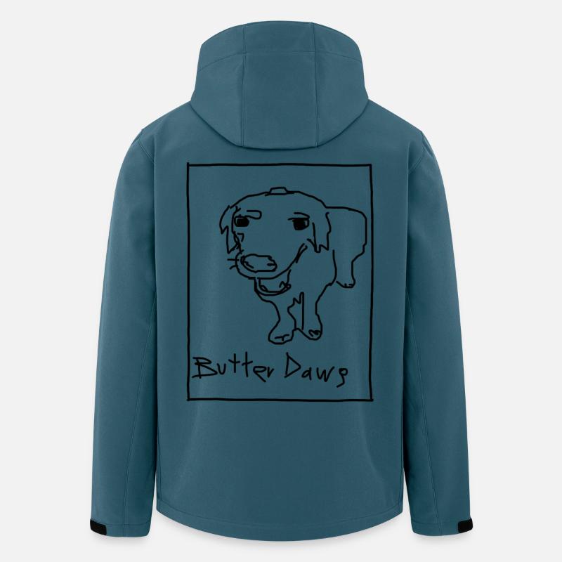 Butterhund (Dawg) - Recycelte Männer Softshell-Jacke von Stanley/Stella - Dunkles Petrol