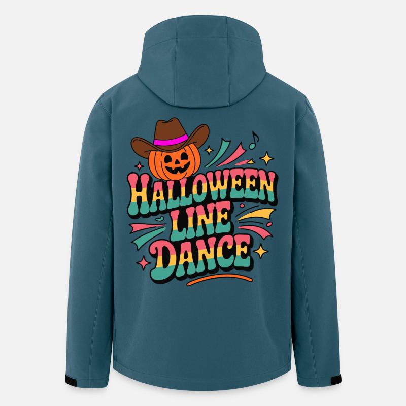 Halloween Line Dance Pumpkin - Men’s Recycled Softshell Jacket by Stanley/Stella - stargazer