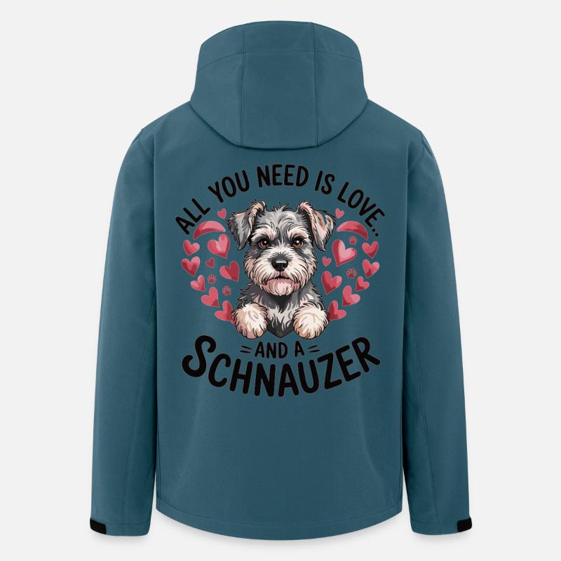 Gift idea for schnauzer owners - Men’s Recycled Softshell Jacket by Stanley/Stella - stargazer
