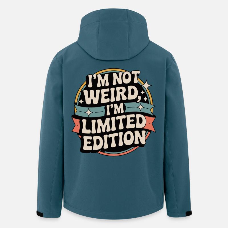 Limitierted Edition im not weird - Recycelte Männer Softshell-Jacke von Stanley/Stella - Dunkles Petrol