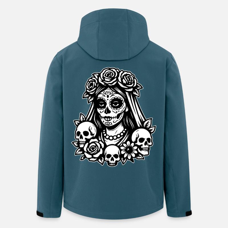 La Catrina - Recycelte Männer Softshell-Jacke von Stanley/Stella - Dunkles Petrol