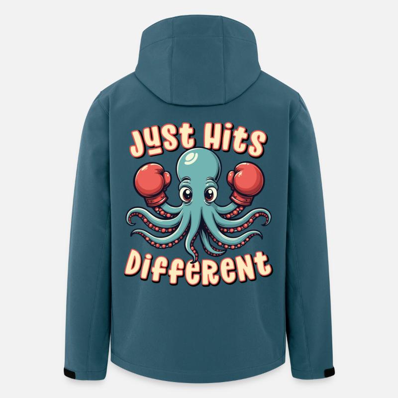 Frappe simplement différemment - Veste softshell homme en polyester recyclé Discoverer Stanley/Stella - bleu pétrole foncé