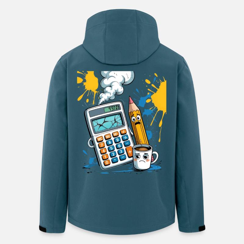 Kreidezeit Chaos Mathematik - Recycelte Männer Softshell-Jacke von Stanley/Stella - Dunkles Petrol