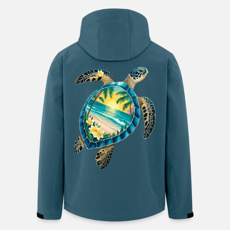 Turtle Waves Surf Turtle Surfer Turtles - Men’s Recycled Softshell Jacket by Stanley/Stella - stargazer