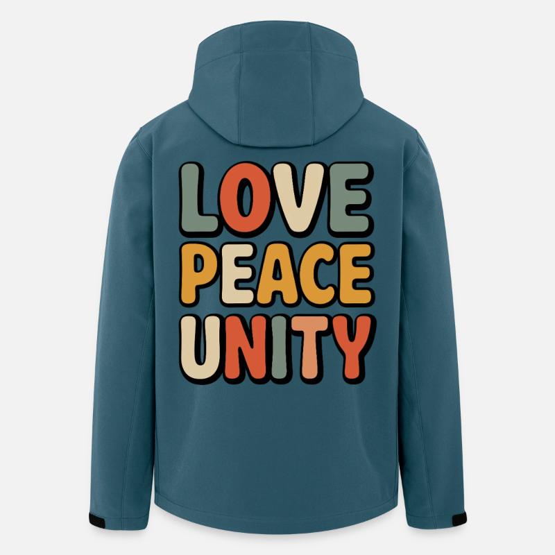 Wähle Freundlichkeit Beende Mobbing - Recycelte Männer Softshell-Jacke von Stanley/Stella - Dunkles Petrol