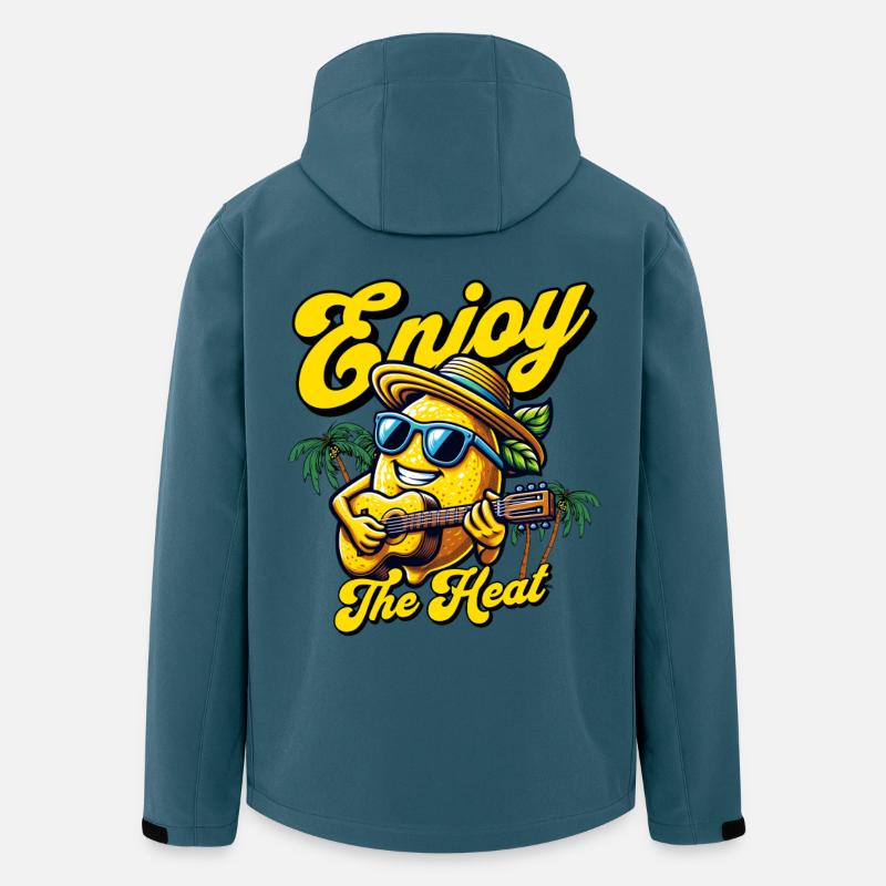 Zitronenlimonade Zitronen Zitrusfrüchte Geschenk - Recycelte Männer Softshell-Jacke von Stanley/Stella - Dunkles Petrol