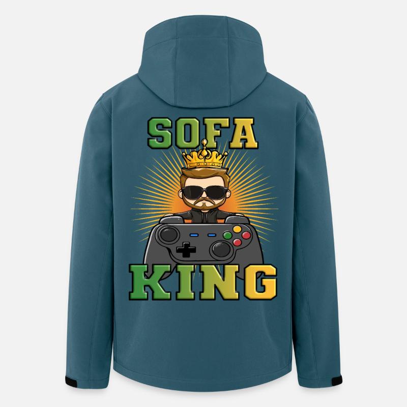 Gaming shirt - sofa king controller zocken - Recycelte Männer Softshell-Jacke von Stanley/Stella - Dunkles Petrol