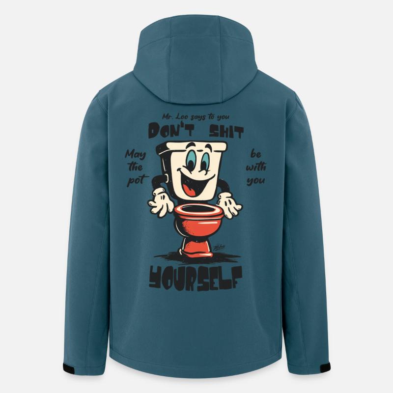 Mr Loo - Recycelte Männer Softshell-Jacke von Stanley/Stella - Dunkles Petrol