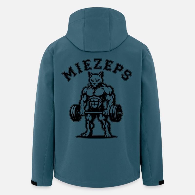 Miezeps - Muskelkater - Katze - Spruch - Recycelte Männer Softshell-Jacke von Stanley/Stella - Dunkles Petrol
