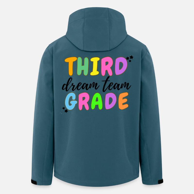 Dritte Dream-Team-Klasse - Recycelte Männer Softshell-Jacke von Stanley/Stella - Dunkles Petrol