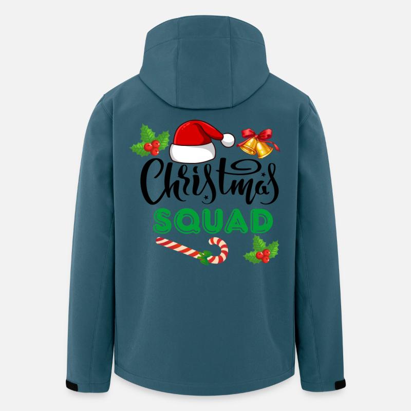Équipe de Noël, Épouser Noël - Veste softshell homme en polyester recyclé Stanley/Stella - bleu pétrole foncé