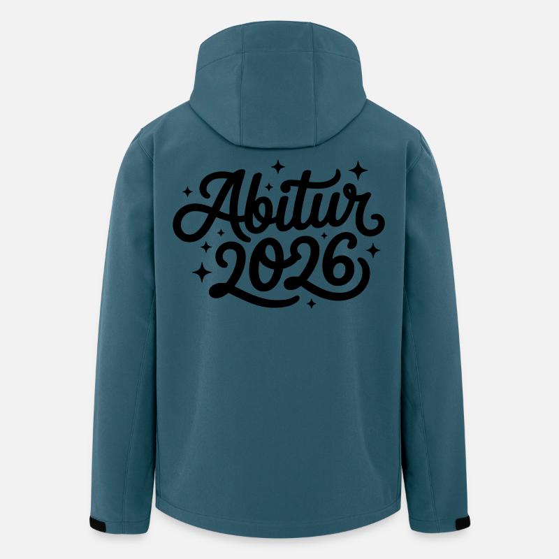 Abitur 2026 - Recycelte Männer Softshell-Jacke von Stanley/Stella - Dunkles Petrol