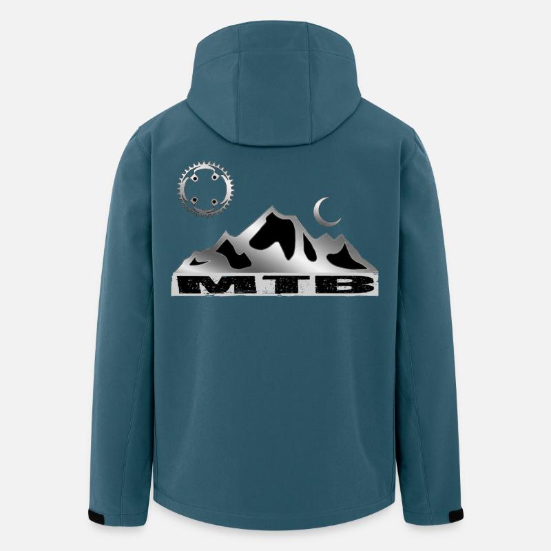 MTB bike - Recycelte Männer Softshell-Jacke von Stanley/Stella - Dunkles Petrol