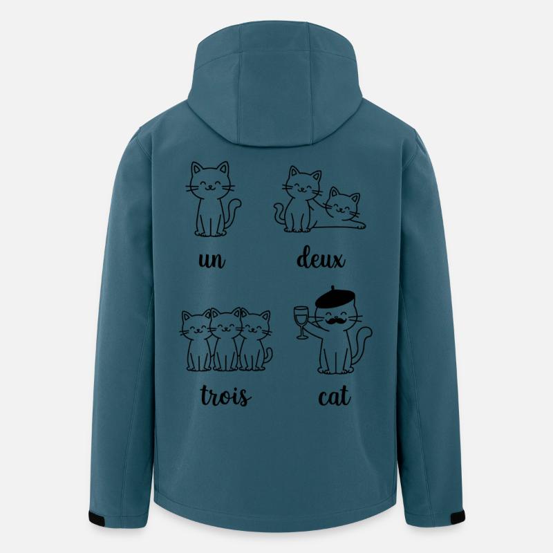 Cat Group Pun Pattern - Men’s Recycled Softshell Jacket by Stanley/Stella - stargazer