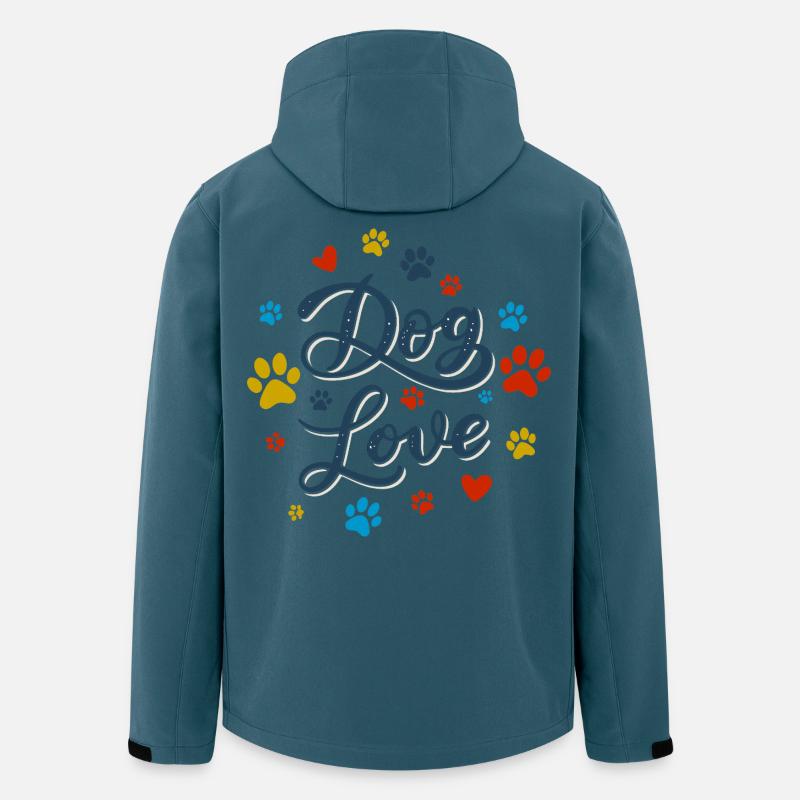 Hundeliebe Drehbuch - Recycelte Männer Softshell-Jacke von Stanley/Stella - Dunkles Petrol