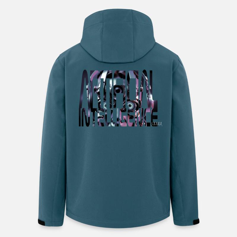 Artificial Intelligence - Recycelte Männer Softshell-Jacke Discoverer von Stanley/Stella - Dunkles Petrol