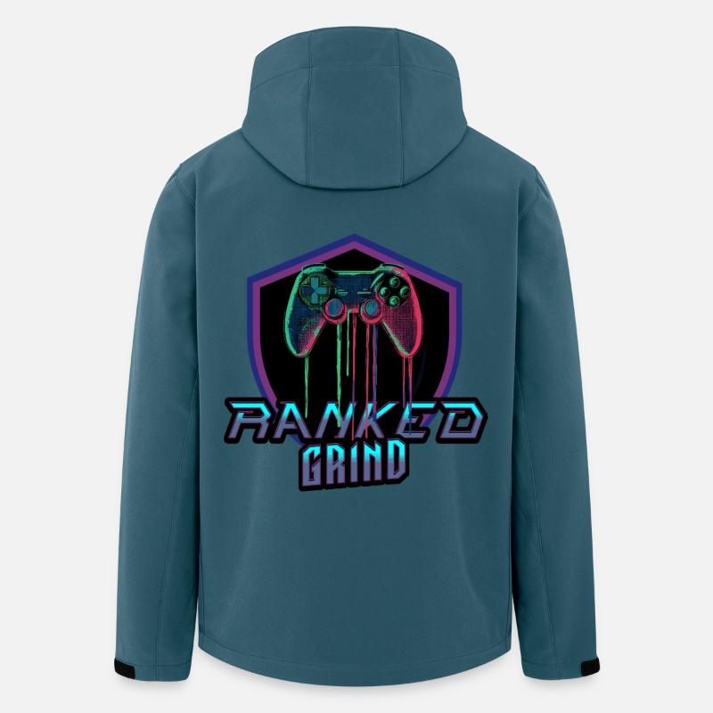 Ranked Grind - Recycelte Männer Softshell-Jacke von Stanley/Stella - Dunkles Petrol