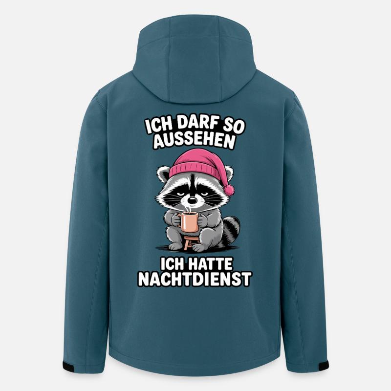 Nachtdienst Nachtschicht Krankenschwester Pfleger - Recycelte Männer Softshell-Jacke von Stanley/Stella - Dunkles Petrol