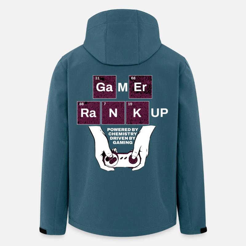 Jeu Rank Up Chem Controller - Veste softshell homme en polyester recyclé Stanley/Stella - bleu pétrole foncé