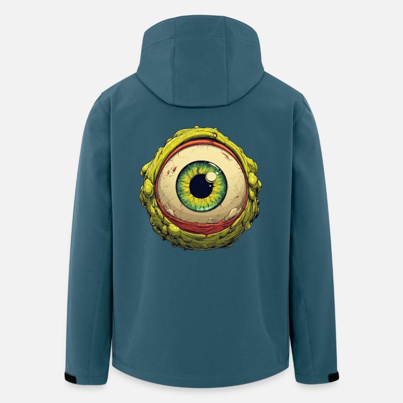 Alien Eye Orb Grüner Blick - Recycelte Männer Softshell-Jacke von Stanley/Stella - Dunkles Petrol