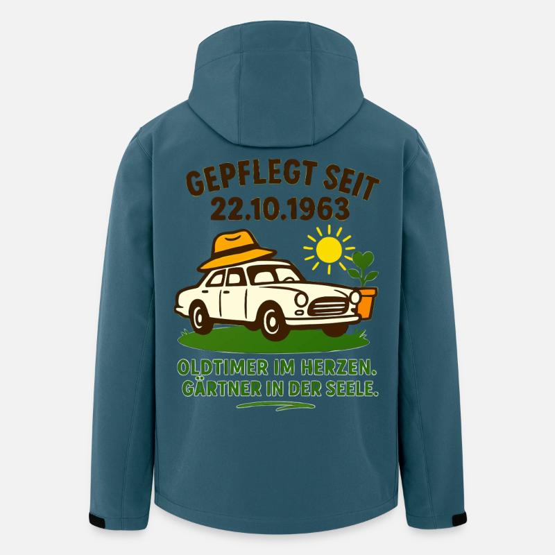 Oldtimer Herzgarten Saying - Men’s Recycled Softshell Jacket by Stanley/Stella - stargazer