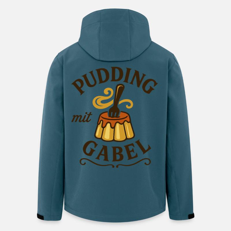 Pudding mit Gabel - Recycelte Männer Softshell-Jacke Discoverer von Stanley/Stella - Dunkles Petrol