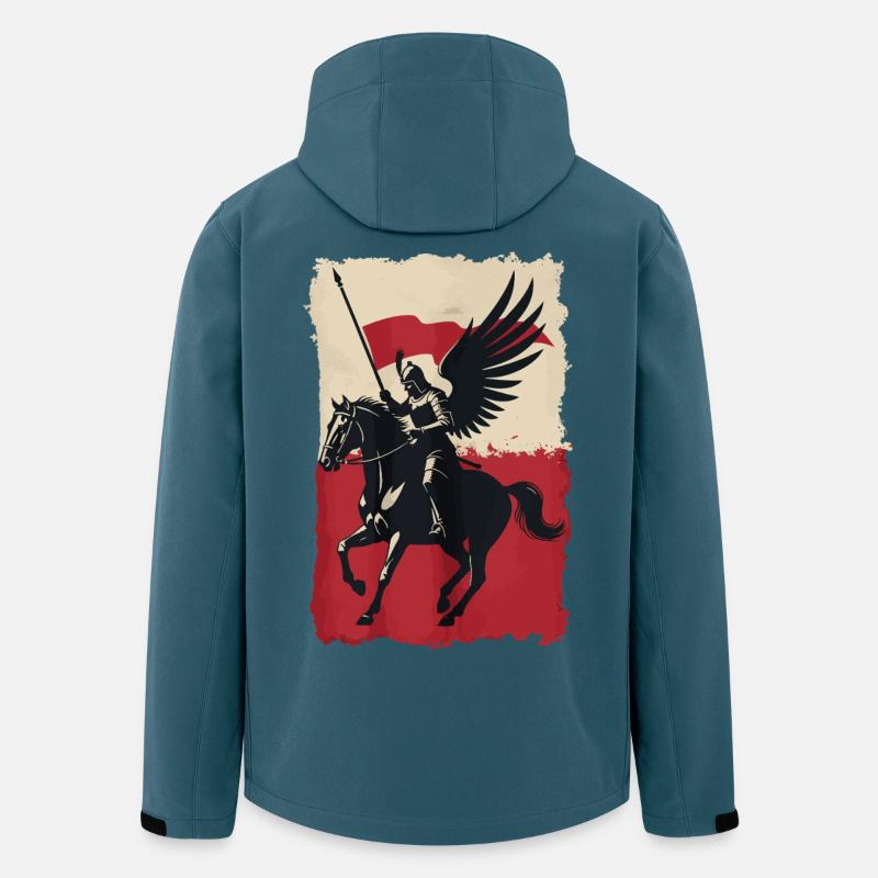 Polish Hussar with Flag Design - Men’s Recycled Softshell Jacket by Stanley/Stella - stargazer