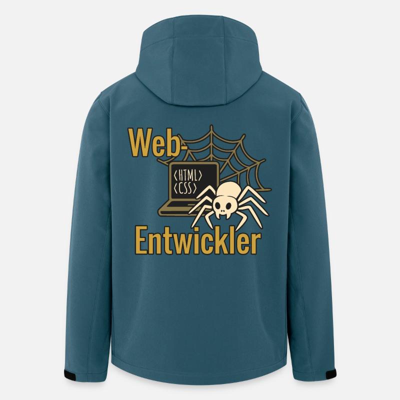 Web Developer - Halloween 2025 - Men’s Recycled Softshell Jacket Discoverer by Stanley/Stella - stargazer