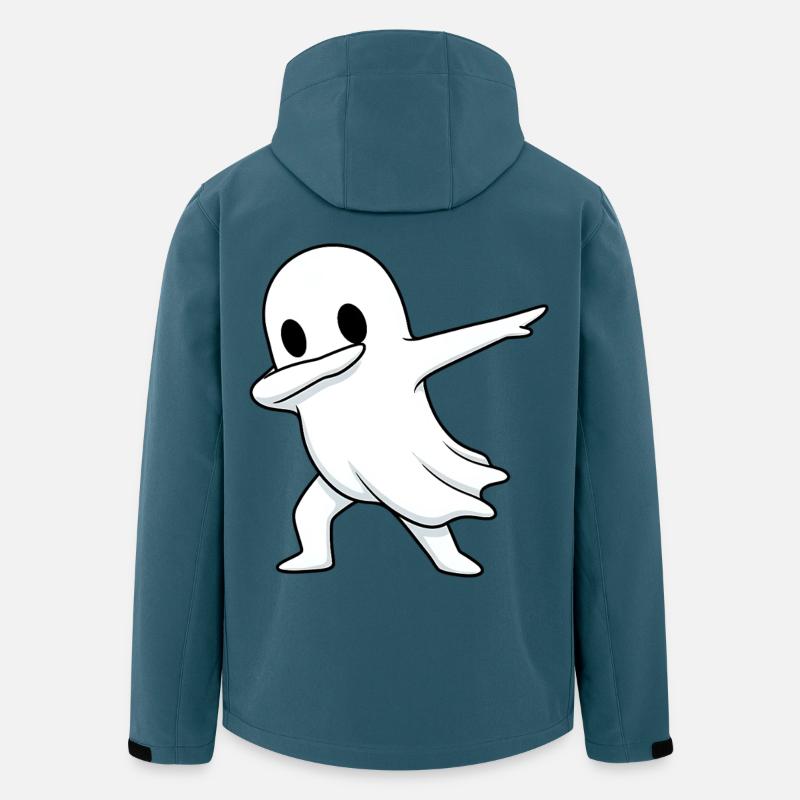 Geist Dab lustiges Halloween Design - Recycelte Männer Softshell-Jacke von Stanley/Stella - Dunkles Petrol