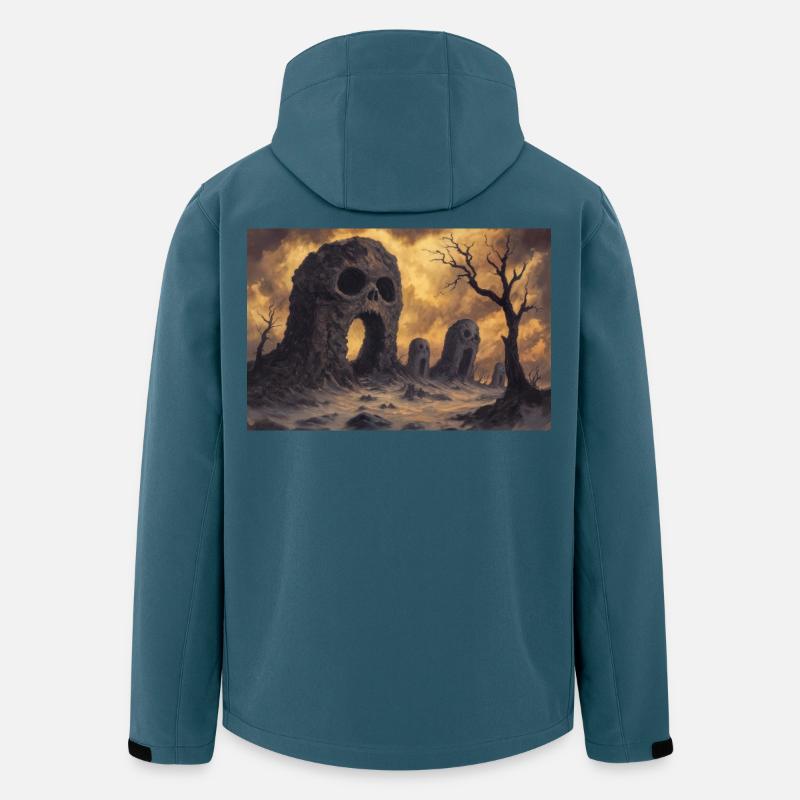 Dark Fantasy Horror Illustration - Recycelte Männer Softshell-Jacke von Stanley/Stella - Dunkles Petrol