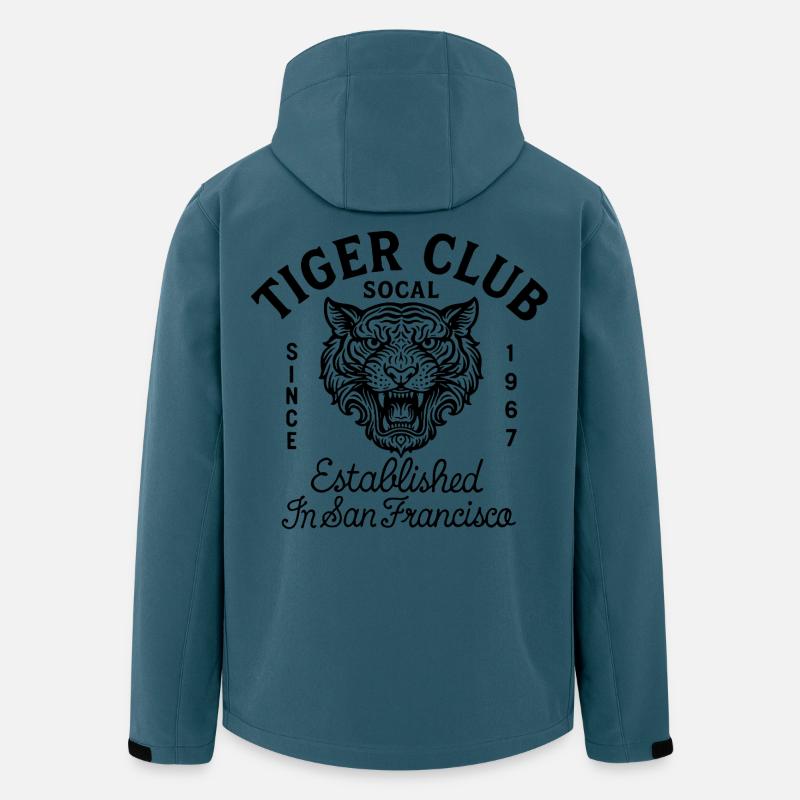 Tiger Club 67 - Recycelte Männer Softshell-Jacke von Stanley/Stella - Dunkles Petrol