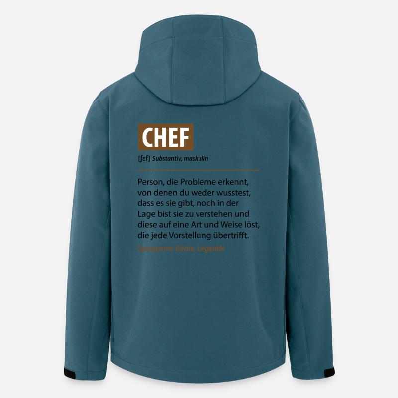 Lustige Chef Definition Manager Büro Geschenk - Recycelte Männer Softshell-Jacke von Stanley/Stella - Dunkles Petrol