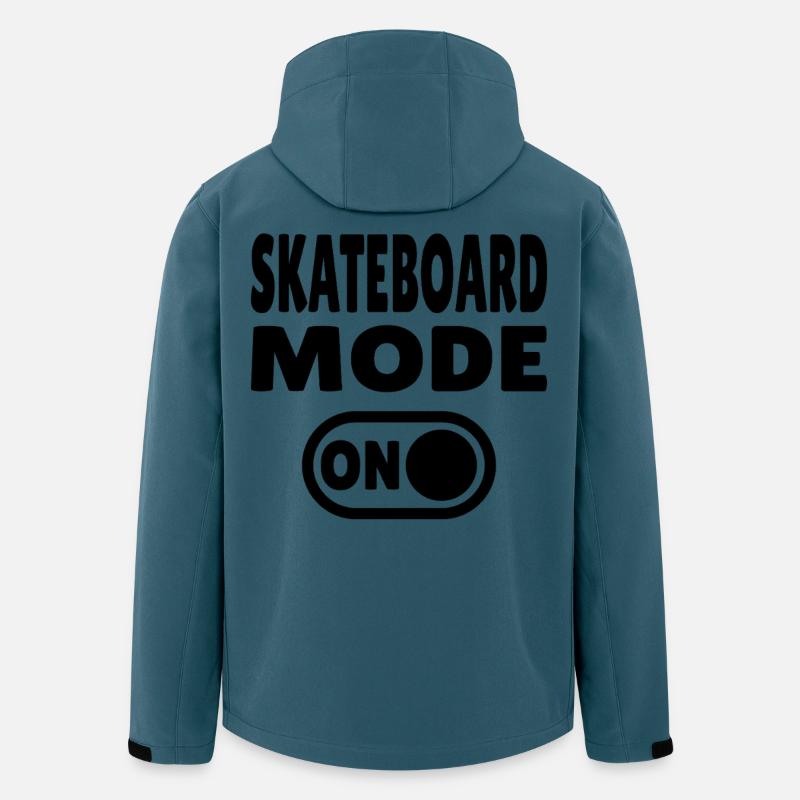 Skateboard Mode ON - Recycelte Männer Softshell-Jacke von Stanley/Stella - Dunkles Petrol