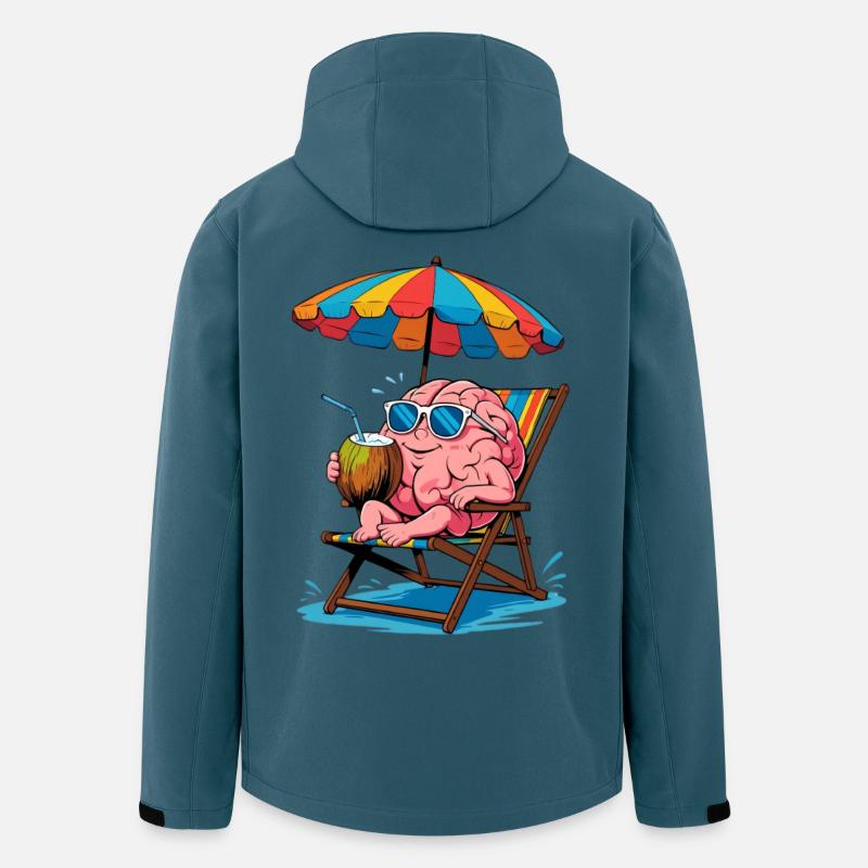 Brain on the beach with cocktail - Men’s Recycled Softshell Jacket by Stanley/Stella - stargazer