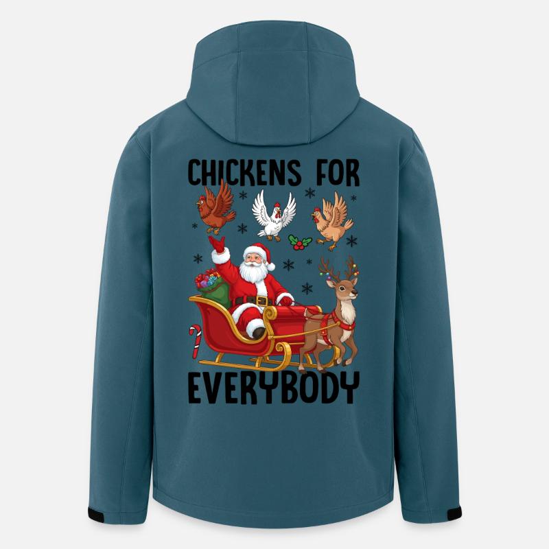 Chickens for Everybody - Recycelte Männer Softshell-Jacke von Stanley/Stella - Dunkles Petrol
