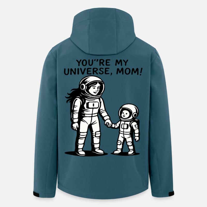 Du bist meine Universumsmutter - Recycelte Männer Softshell-Jacke von Stanley/Stella - Dunkles Petrol